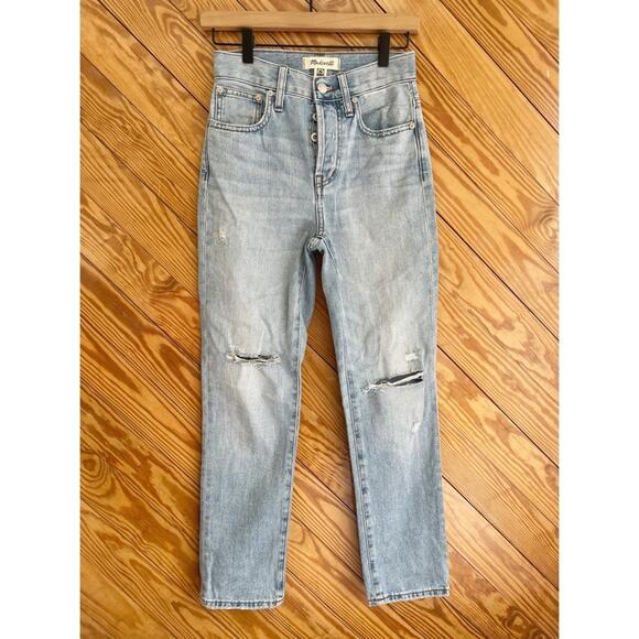 Madewell The Perfect Vintage Jean in Calabria Wash: Ripped Edition - Picture 3 of 9